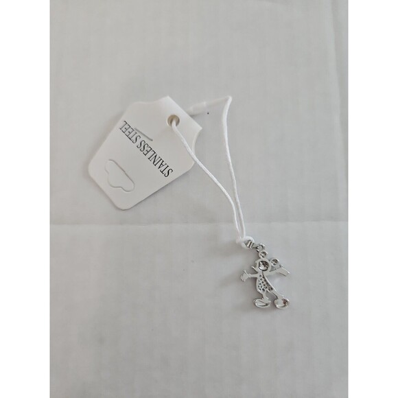 Stainless Steel And Crystal Pave Mickey Pendant - Picture 4 of 4
